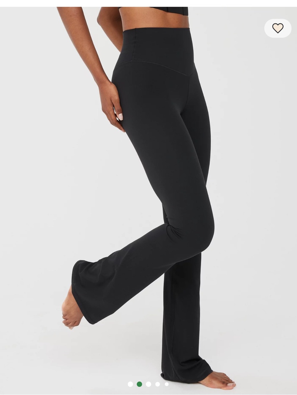 Aerie offline flare pants black size XS